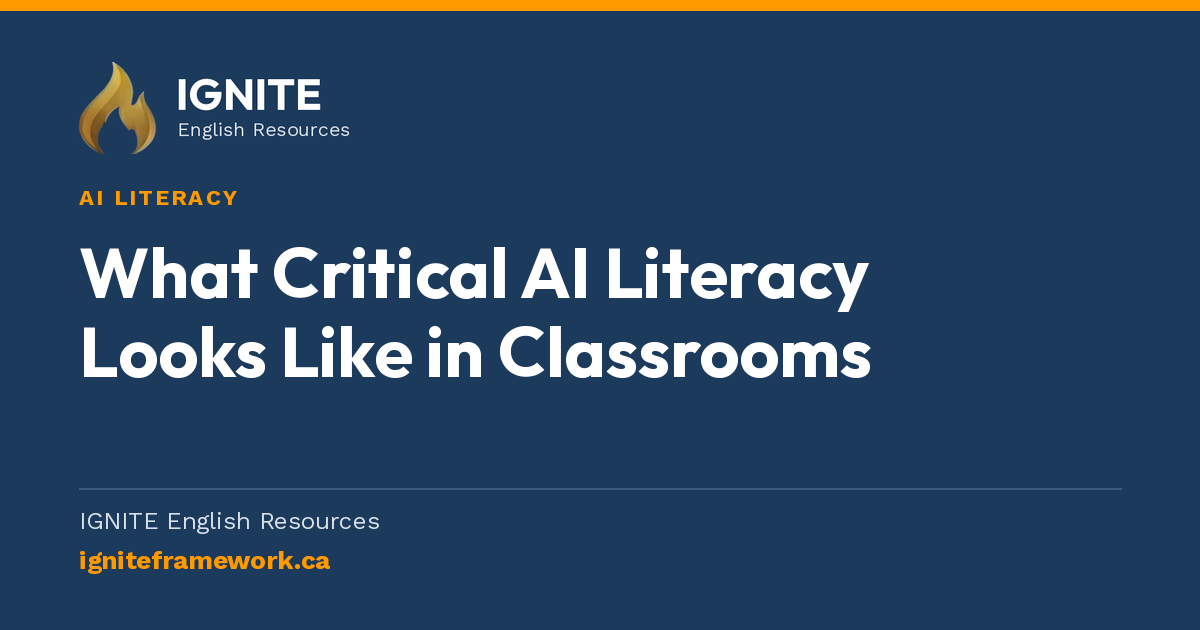 What Critical AI Literacy Looks Like in Classrooms
