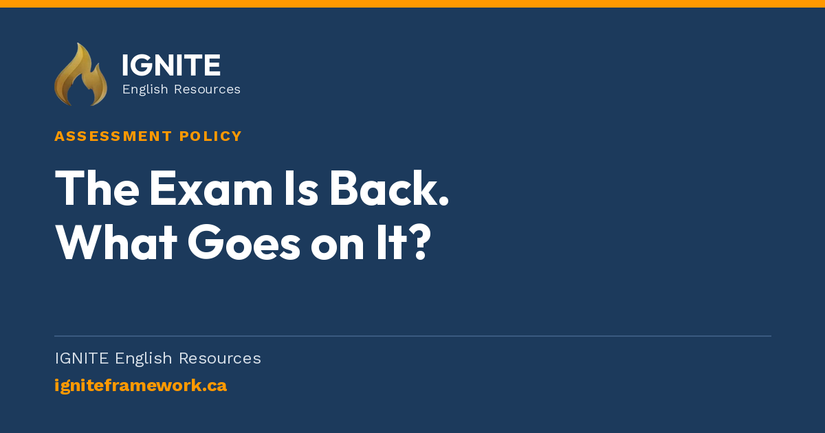 The Exam Is Back. What Goes on It?