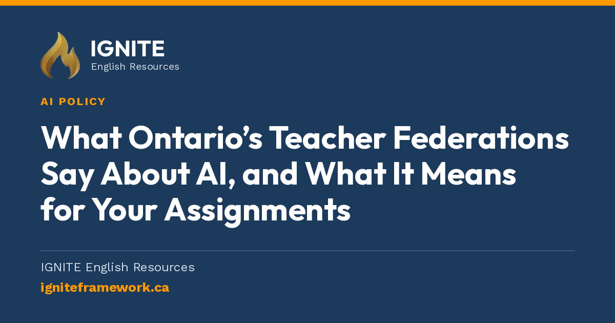 What Ontario's Teacher Federations Say About AI, and What It Means for Your Assignments